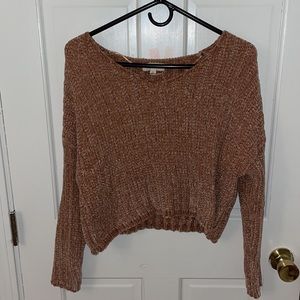NWOT PacSun Tan Fuzzy Sweater